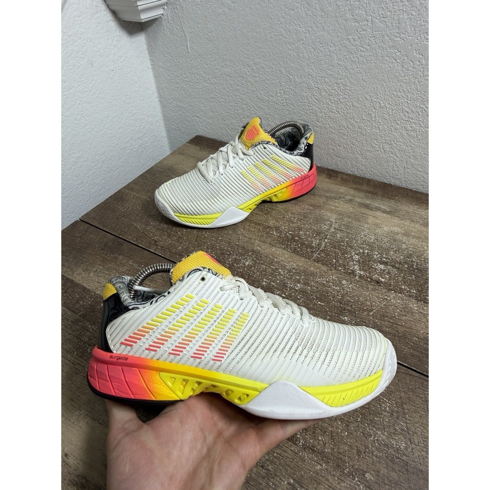 K-SWISS X LUCKY IN LOVE HYPERCOURT EXPRESS 2 XLIL NEON Size 8 Pickleball Shoes